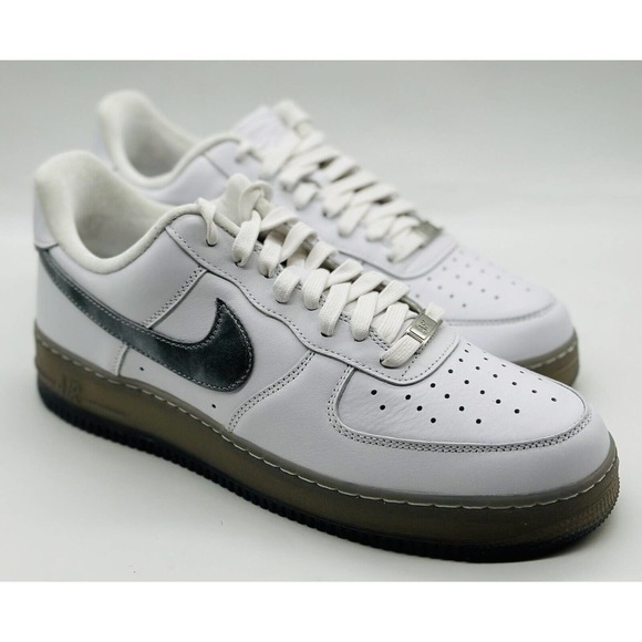 NEW Nike Air Force 1 '07 PRM Low AF1 Silver White DX3945-100 - Picture 3 of 7